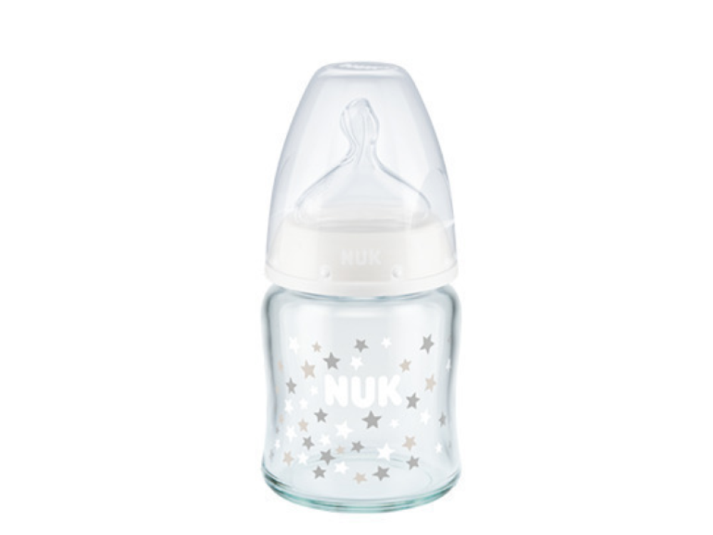 Nuk First Choice Plus Temperature Control, Μπιμπερό Κατά των Κολικών με Θηλή Σιλικόνης 0-6m Γαλάζιο, 120ml