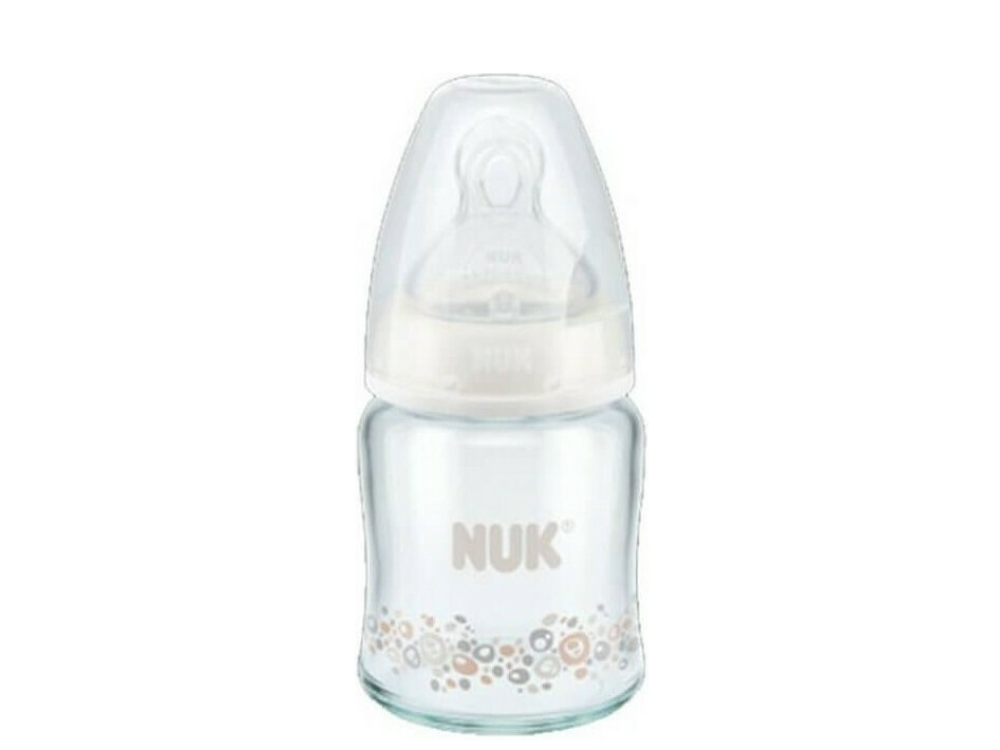 Nuk First Choice Plus Temperature Control, Μπιμπερό Κατά των Κολικών με Θηλή Σιλικόνης 0-6m Γαλάζιο, 120ml