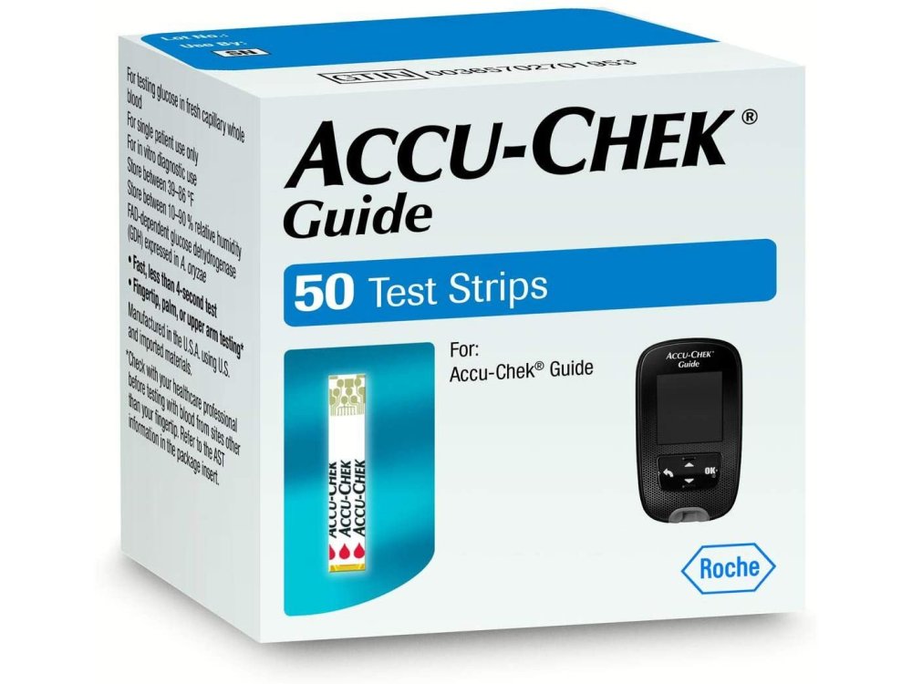 Accu Chek Guide Test Strip, Ταινίες Μέτρησης Σακχάρου, 50τμχ