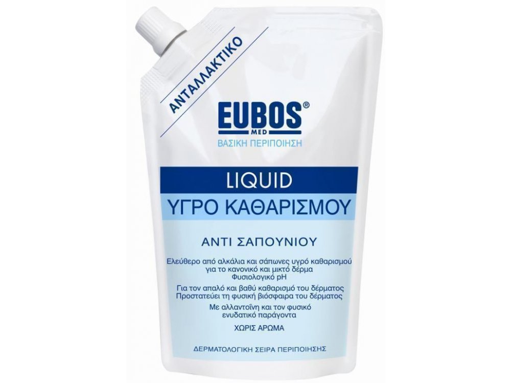 Eubos Liquid Washing Emulsion Blue, Refill Ανταλλακτικό, 400ml