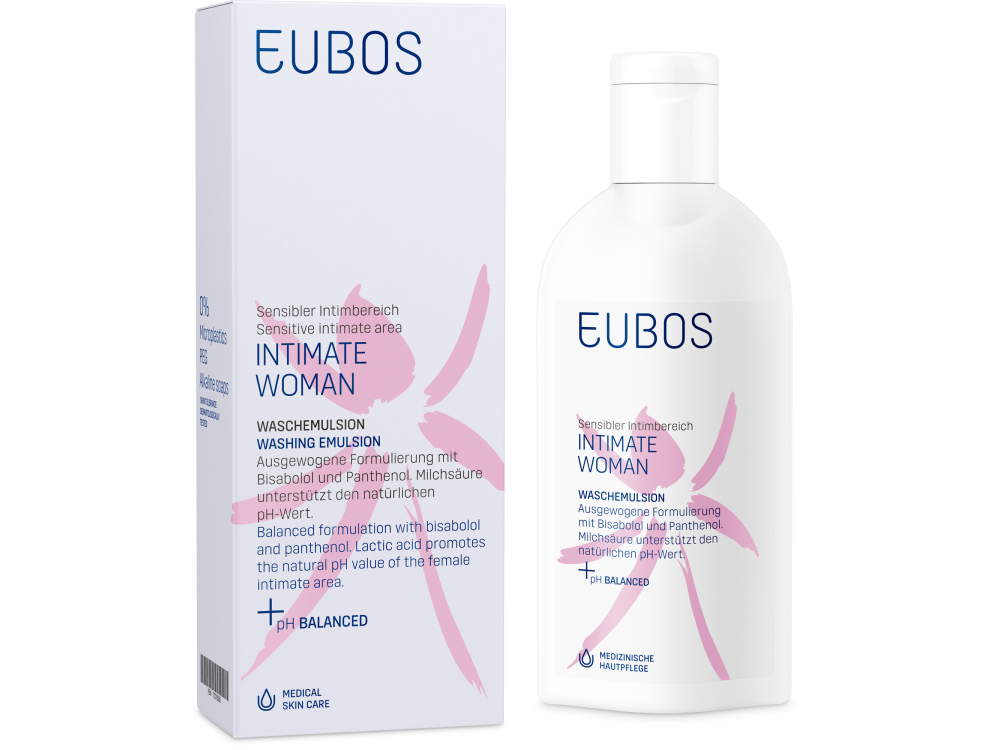 Eubos Intimate Woman Washing Emulsion, Υγρό Καθαρισμού για την Ευαίσθητη Περιοχή, 200ml