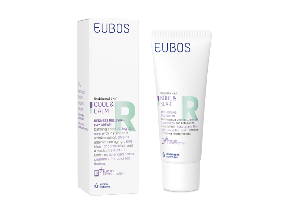 Eubos Cool & Calm Relieving Day Cream, Κρέμα Προσώπου Ημέρας για την Αντιμετώπιση της Ερυθρότητας, 40ml