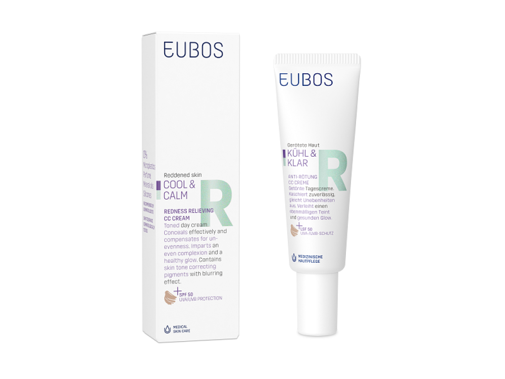 Eubos Cool & Calm, Καταπραϋντική Κρέμα CC για την Αντιμετώπιση της Ερυθρότητας, 30ml