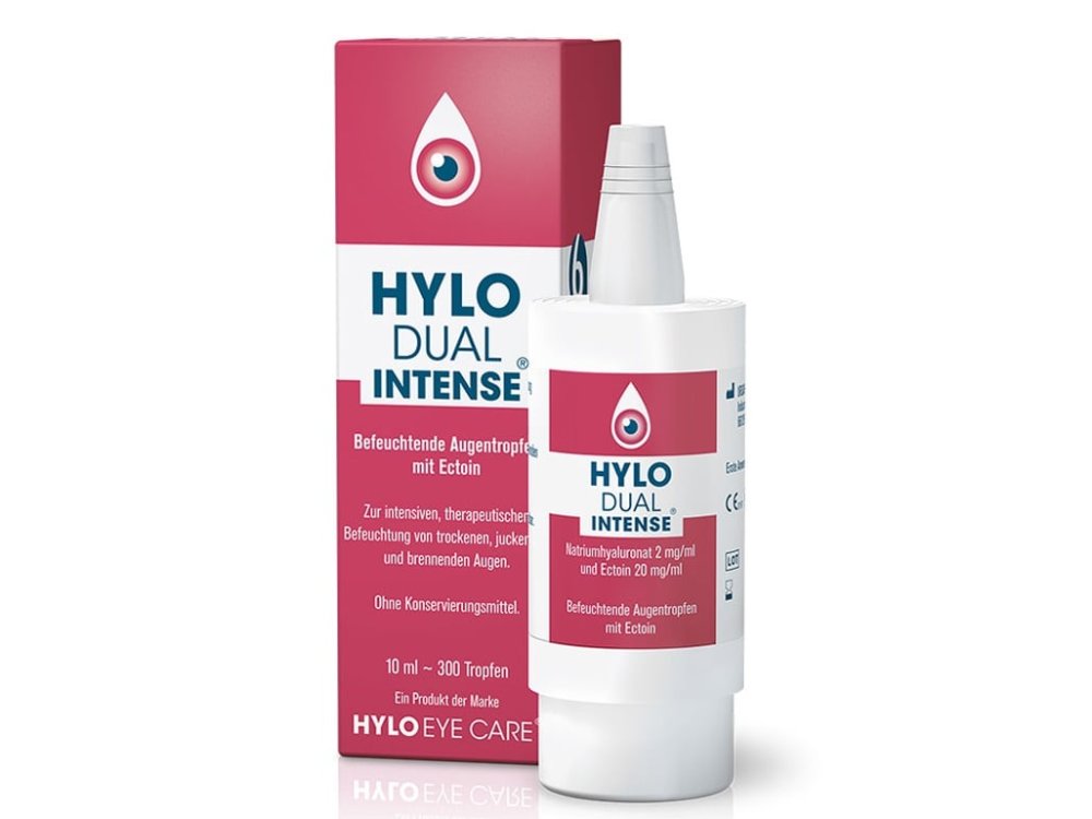 Ursapharm Hylo Dual Intense, Λιπαντικές Οφθαλμικές Σταγόνες για την Επίμονη Ξηροφθαλμία, 10ml/300σταγόνες