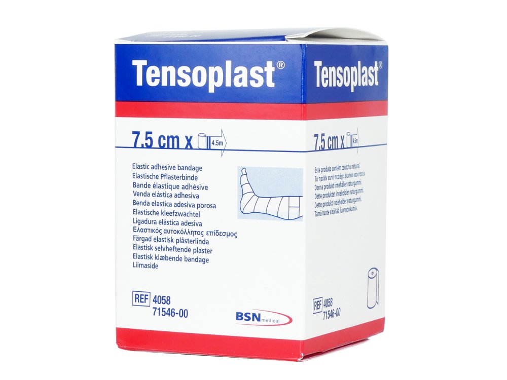 BSN Medical Tensoplast, Ελαστικός Aυτοκόλλητος Eπίδεσμος, 7.5cm x 4.5m