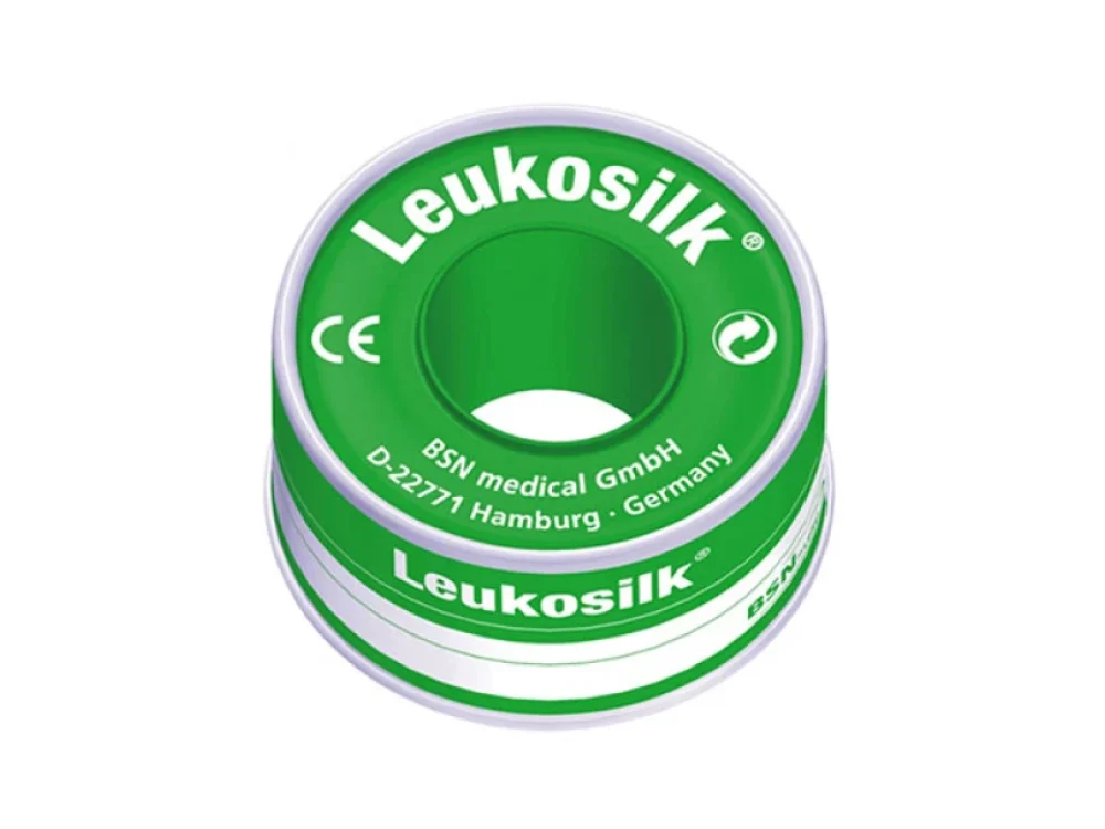 BSN MEDICAL Leukosilk Αυτοκόλλητη Επιδερμική Ταινία από Συνθετικό Μετάξι 1,25cm x 4,6m, 1 τμχ