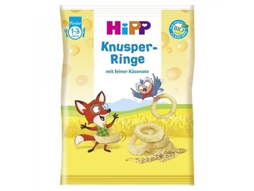 Hipp Παιδικά Τυροδαχτυλίδια από τον 12ο μήνα, 25gr