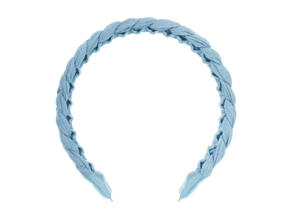 Invisibobble Hairhalo Headband Miss Denim, Στέκα Μαλλιών Λεπτή με Υφασμάτινη Επένδυση, 1τμχ