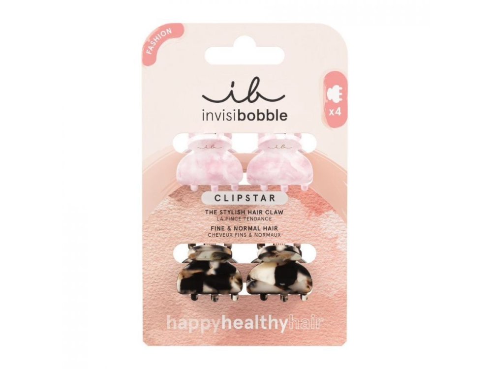 Invisibobble Clipstar Petit Four Κλάμερ, 4τεμ