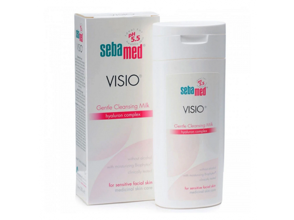 SEBAMED Visio Cleansing Milk Απαλό Γαλάκτωμα καθαρισμού για την ευαίσθητη επιδερμίδα, 200ml