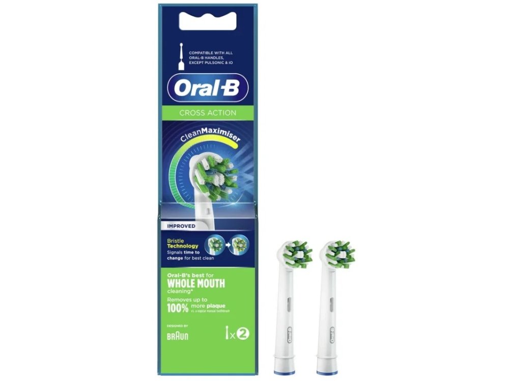 Oral-B Ανταλλακτικές Κεφαλές Cross Action 2τμχ