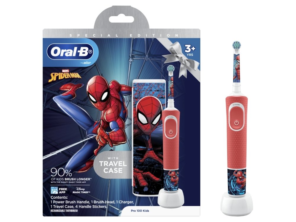 Oral-b Vitality Kids Παιδική Ηλεκτρική Οδοντόβουρτσα Spiderman Special Edition, 1τμχ