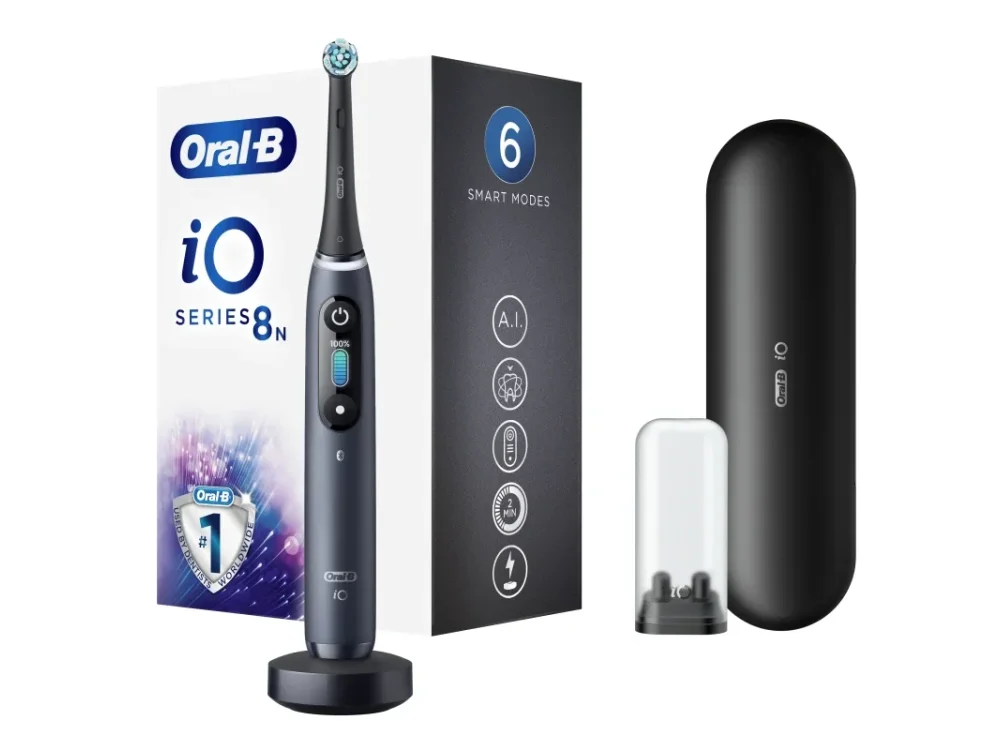 Oral-B iO Series 8 Magnetic Black Onyx Hλεκτρική Οδοντόβουρτσα, 1τεμ