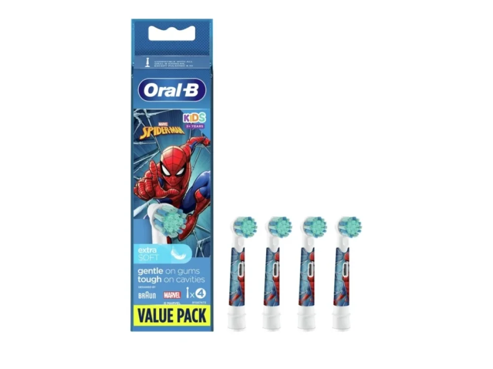 Oral-b Kids Spiderman Ανταλλακτικές Κεφαλές, 4τεμ