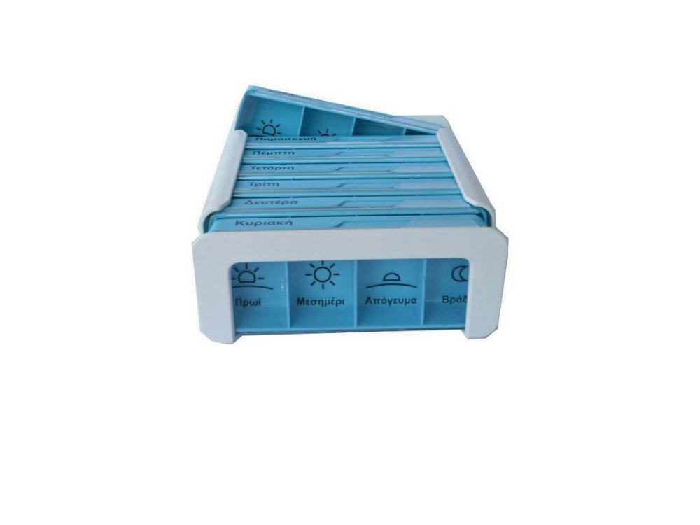 ANABOX Εβδομαδιαίo Κουτί Τακτοποίησης Χαπιών με Διαχωριστικές Θήκες, 1τεμ