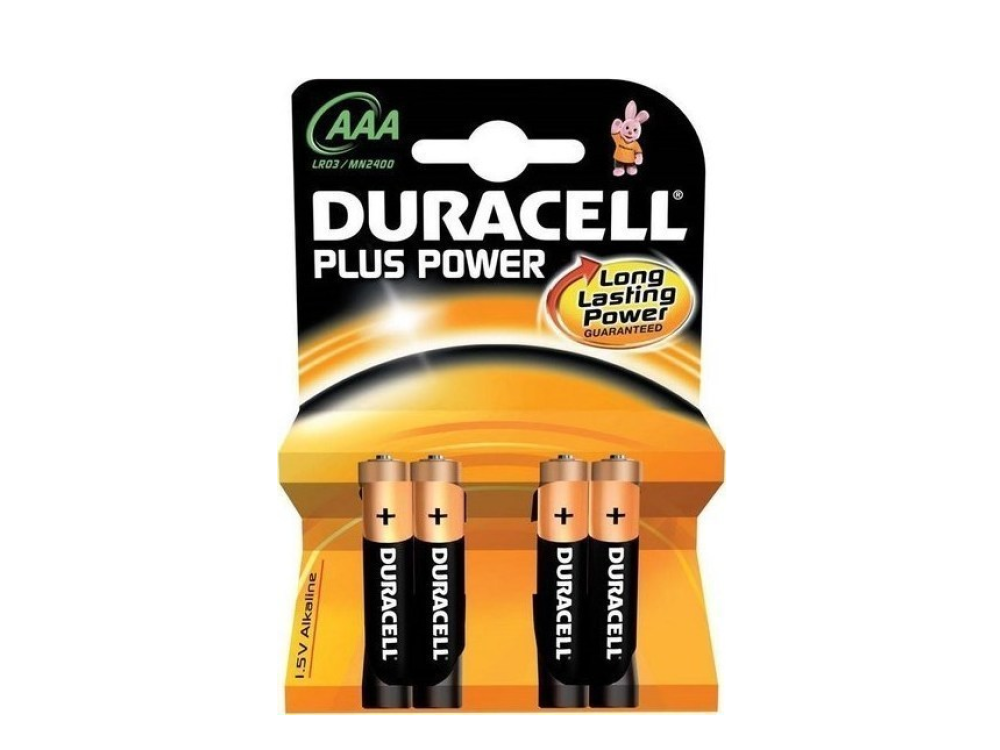 Duracell Plus Power, Αλκαλικές Μπαταρίες AAA 1.5V, 4τμχ