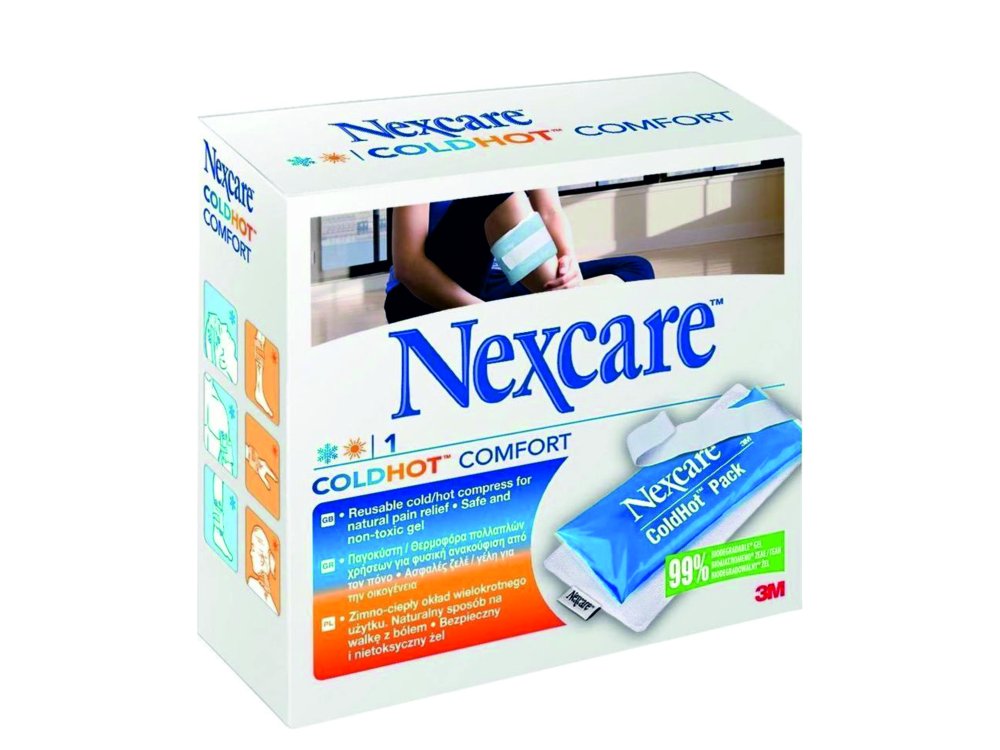 3M Nexcare ColdHot Maxi Gel Compress 2 in1, Παγοκύστη ΚΑΙ Θερμοφόρα Comfort (10cm x 27cm), 1τμχ
