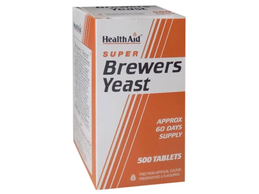 Health Aid Brewers Yeast, Μαγιά Μπύρας, 500Tabs