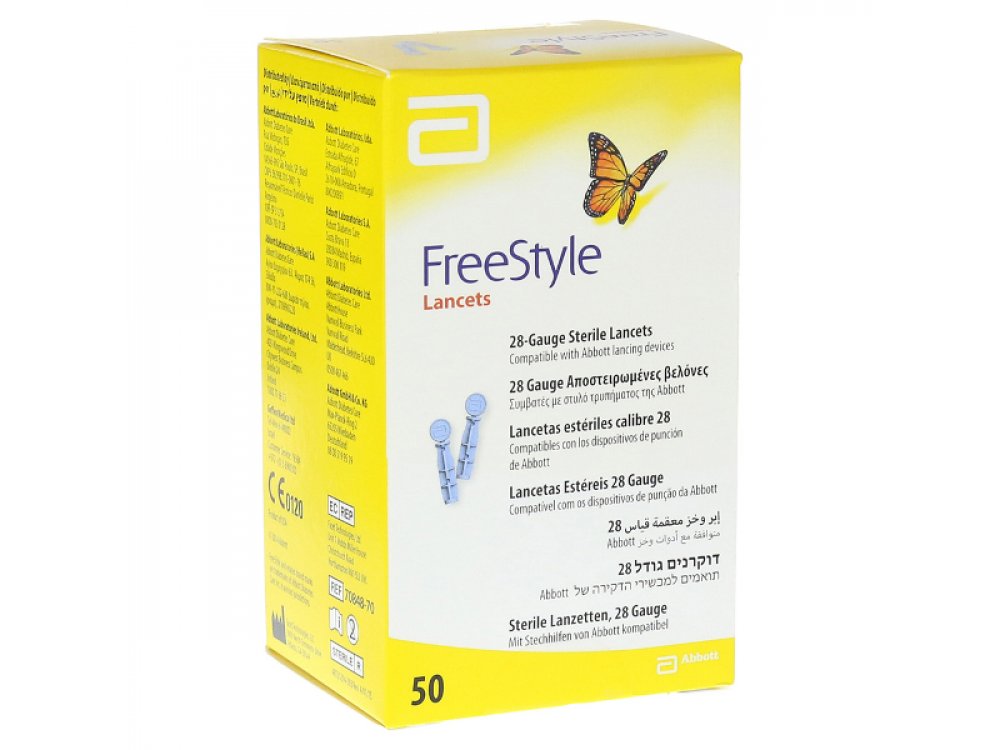Abbott Freestyle Lancets (Mmedisence Thin), 50 Βελόνες Μέτρησης Σακχάρου