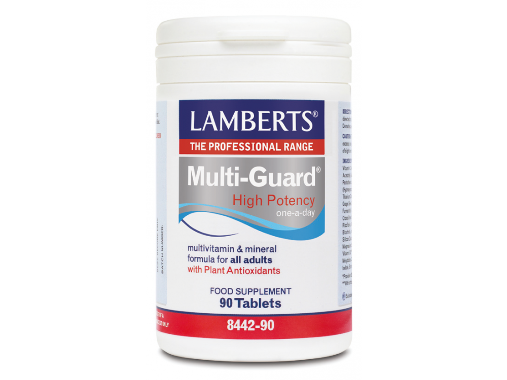 Lamberts Multi Guard High Strength ? Φόρμουλα Υψηλής Περιεκτικότητας Σε Μικροθρεπτικά Συστατικά - Κατάλληλη για Όλους τους Ενήλικες, 90 tabs