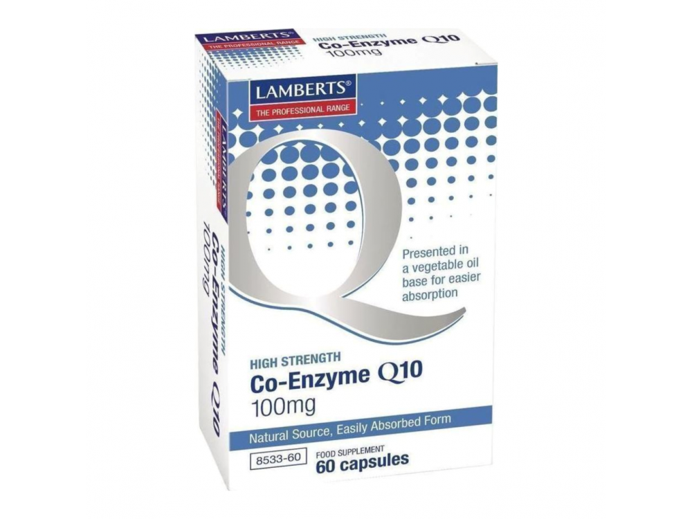 Lamberts Co-Enzyme Q10 100mg, σε μαλακές κάψουλες, 60caps