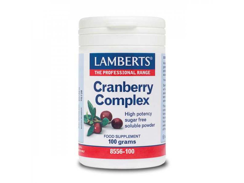 Lamberts Cranberry Complex Powder για τη Διατήρηση της Υγείας του Ουροποιητικού Συστήματος, 100 gr