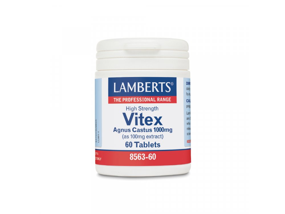 Lamberts Vitex Agnus Castus Ισορροπεί τον Γυναικείο Κύκλο Αντιμετωπίζει τη Δυσμηνόρροια 1000MG, 60tabs