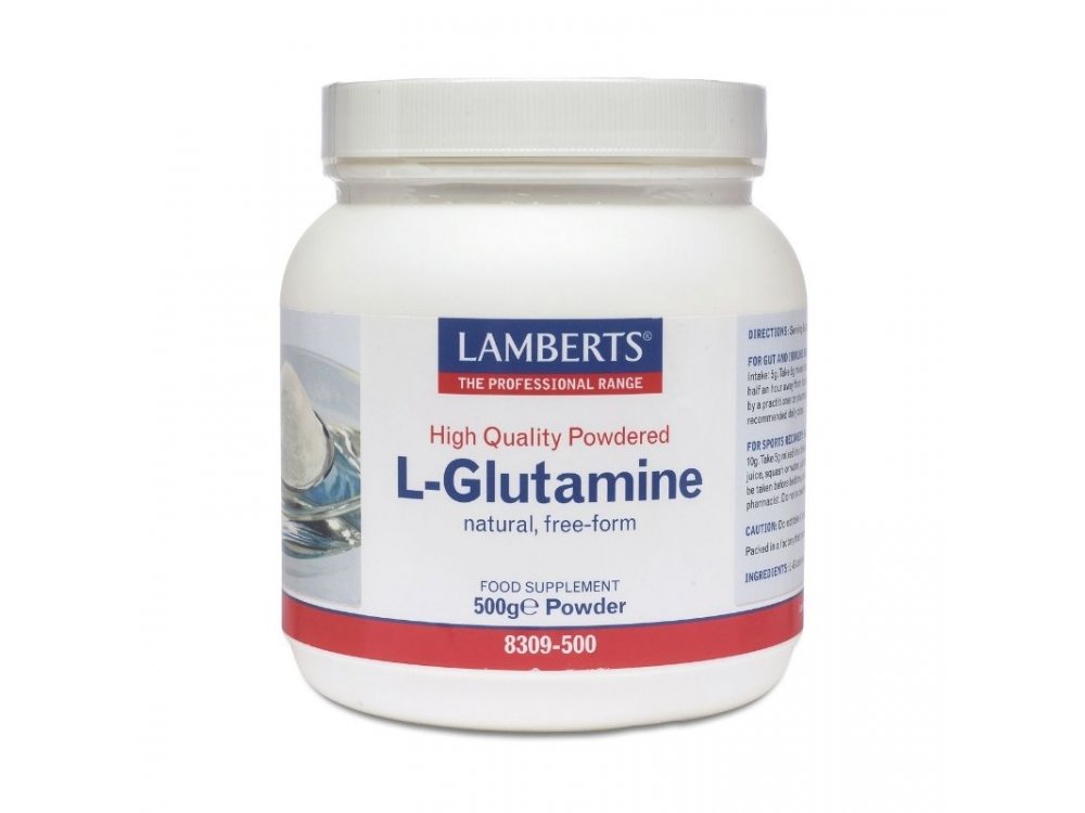 Lamberts L- Glutamine Powder, Γλουταμίνη σε σκόνη, 500gr