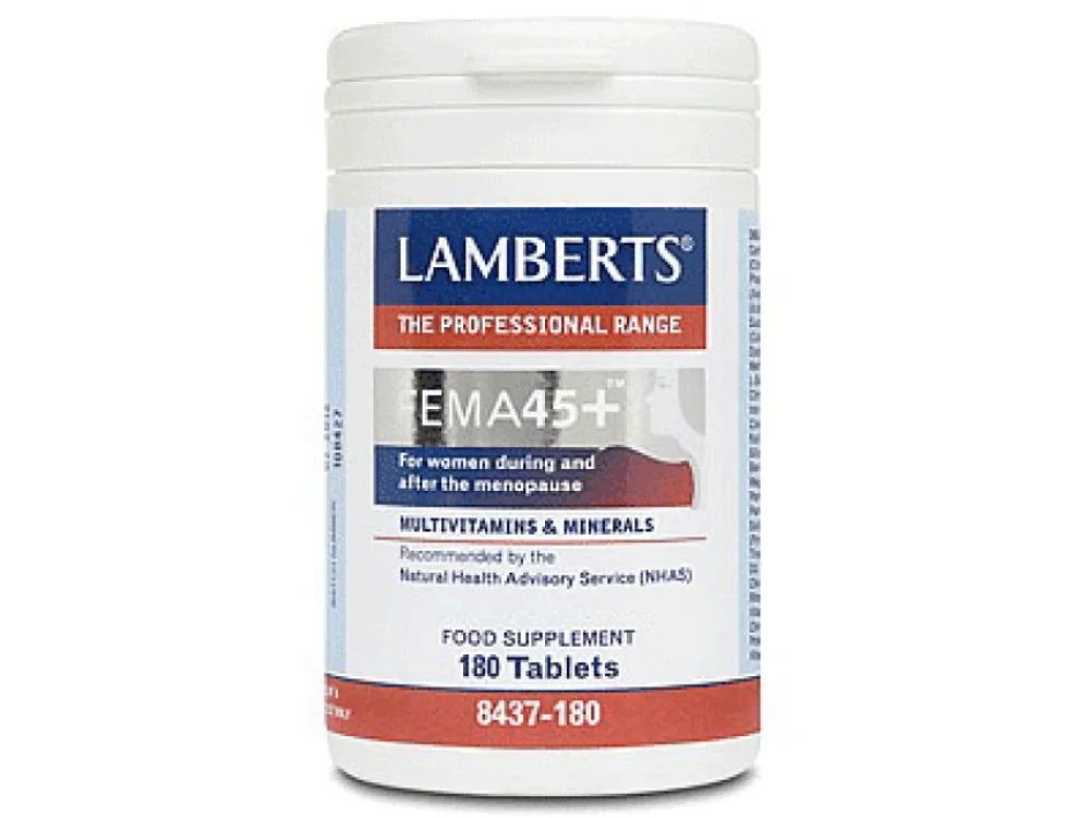 Lamberts Fema 45+ Πολυβιταμίνες για Γυναίκες μετά την Εμμηνόπαυση, 180 Ταμπλέτες