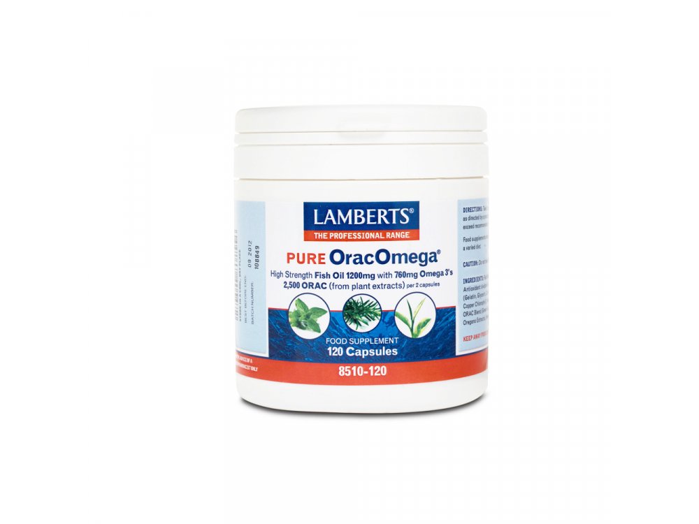 Lamberts Orac Omega Pure με Ωμέγα 3 για τη Διατήρηση της Υγείας της Καρδιάς, 120caps