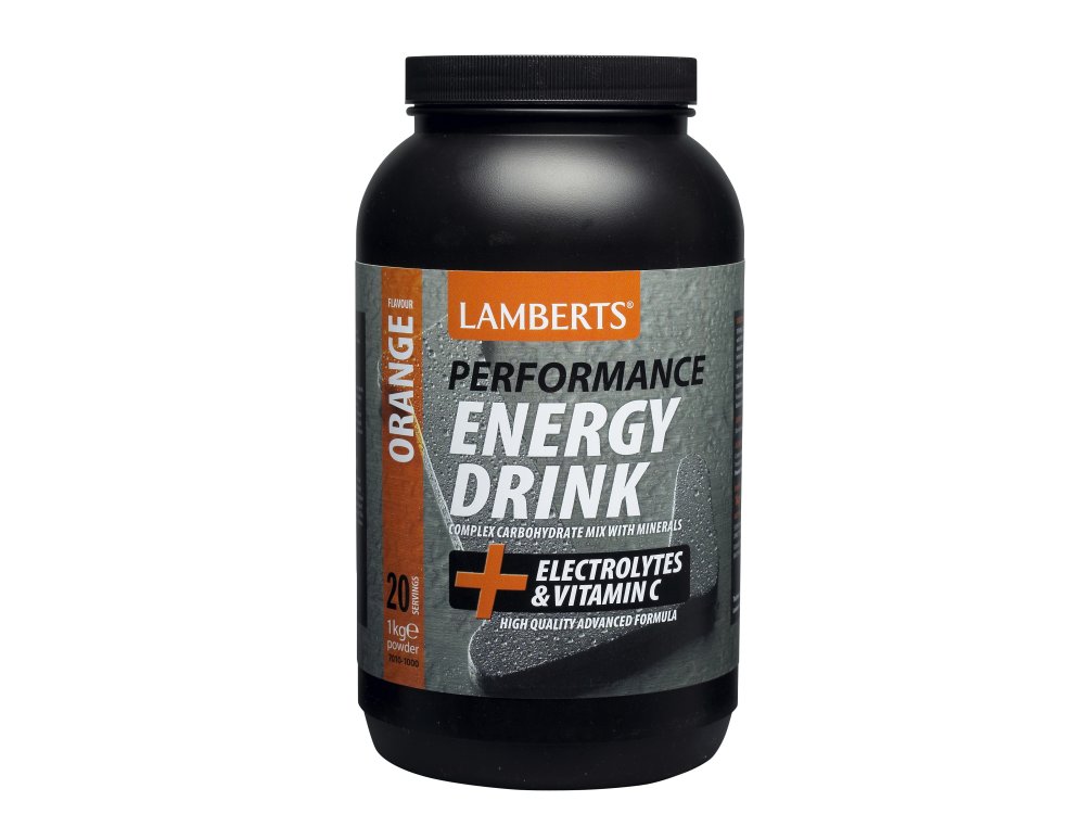 Lamberts Performance Energy Drink Orange, Ηλεκτρολύτες και Σύμπλοκοι Υδατάνθρακες, Πορτοκάλι, 1000gr