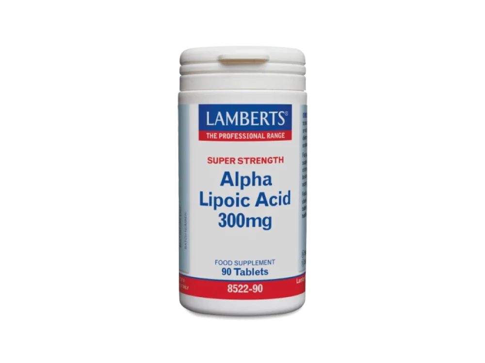 Lamberts Alpha Lipoic Acid, Αντοξειδωτικό, Ψυχολογία - Στρες 300mg, 90tabs