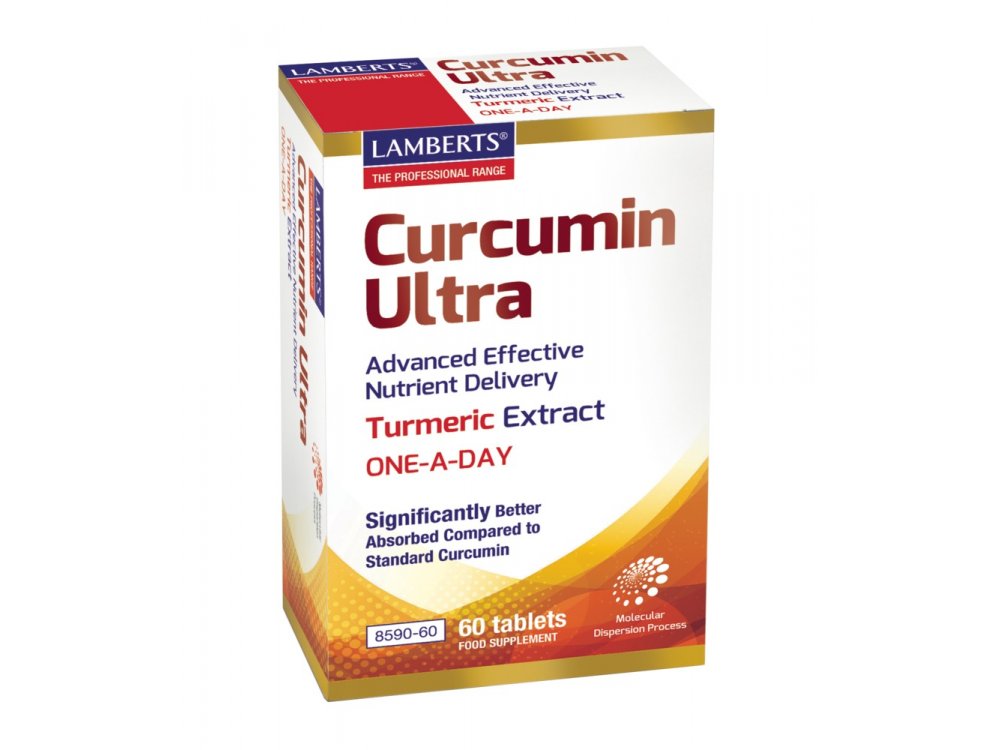 Lamberts Curcumin Ultra Κουρκουμίνη με Αντιφλεφμονώδη Δράση για τις Αρθρώσεις, 60tabs