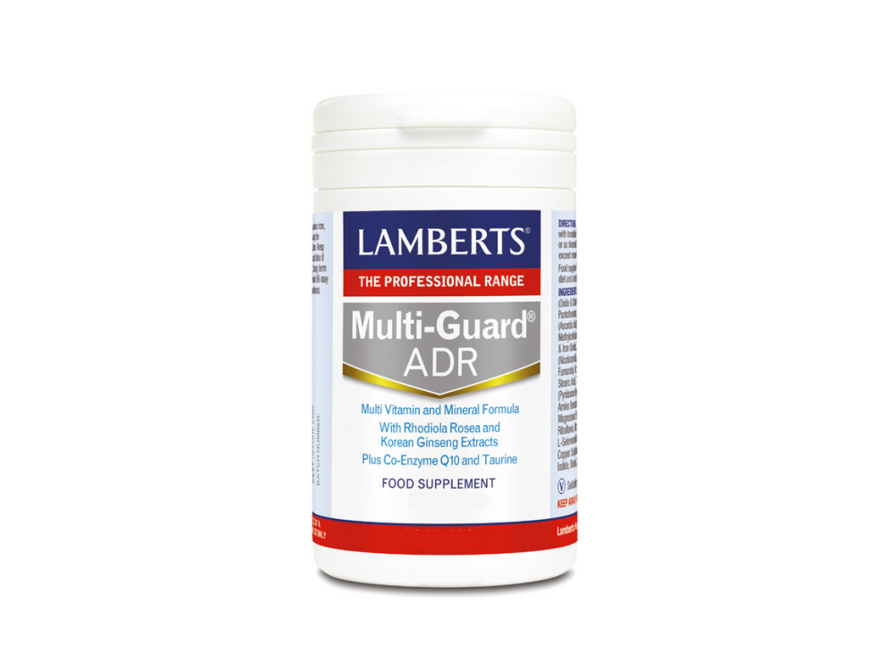 Lamberts Multi Guard ADR Πολυφόρμουλα Ενέργειας & Τόνωσης με Rhodiola ,Korean Ginseng ,Q10 & Ταυρίνη, 60tabs