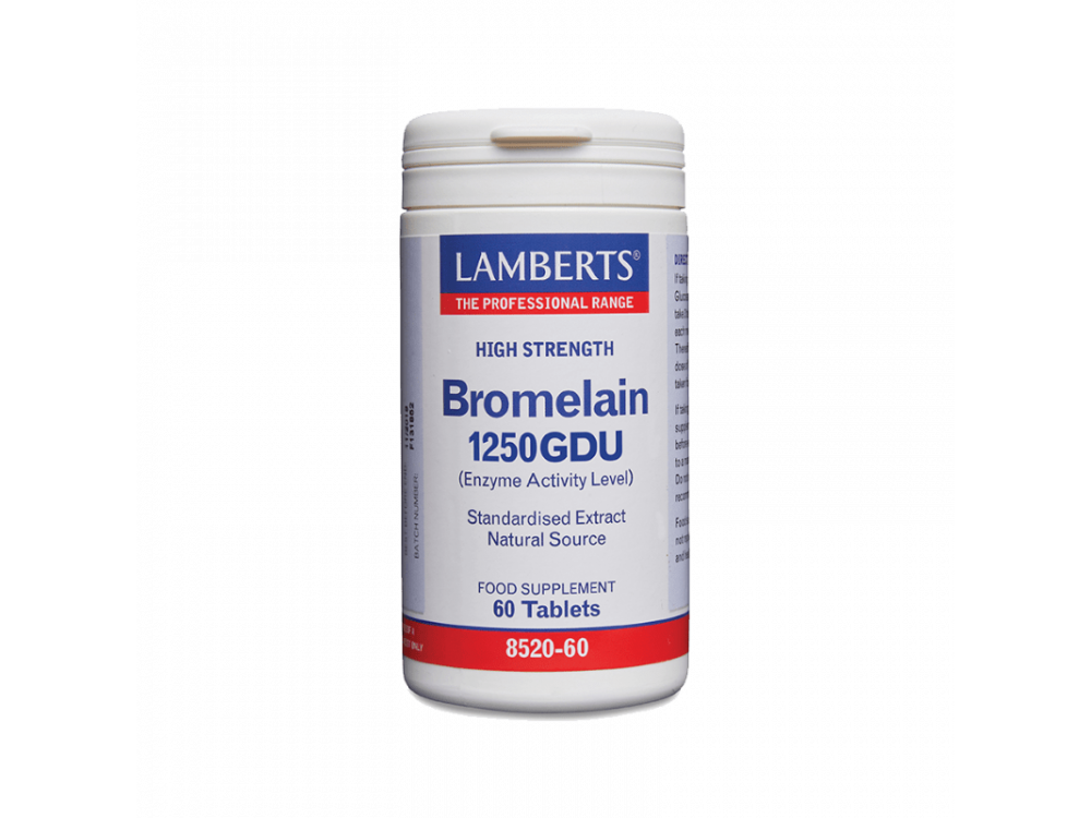Lamberts Bromelain 500mg (1250 GDU), 60tabs