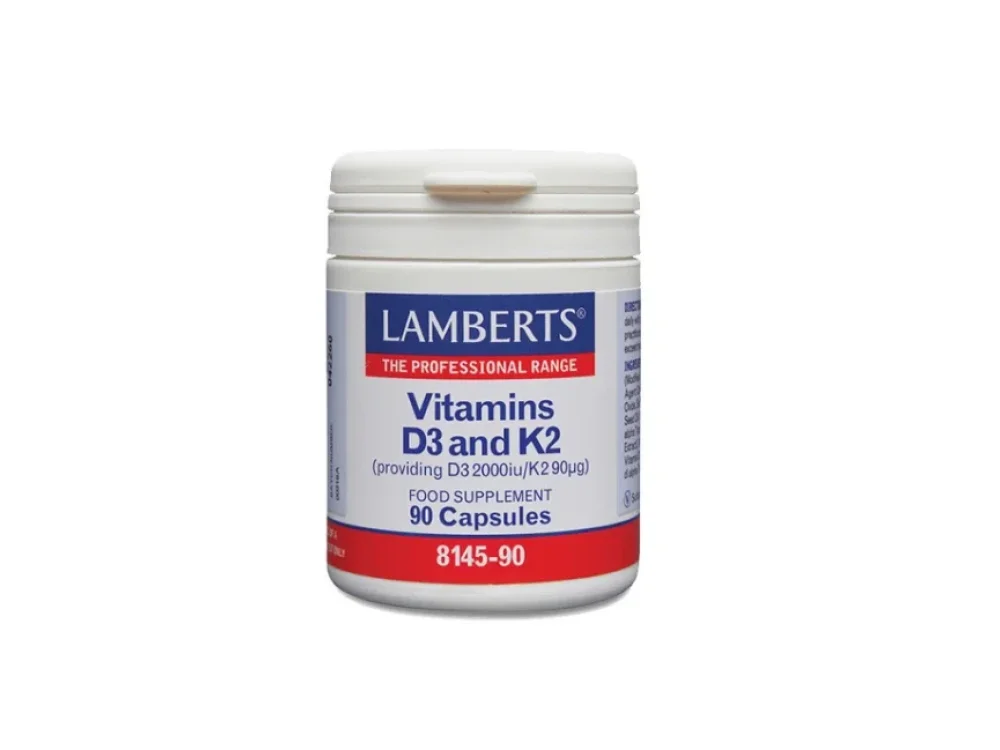 Lamberts Vitamins D3 2000iu & K2 90μg, 90 κάψουλες