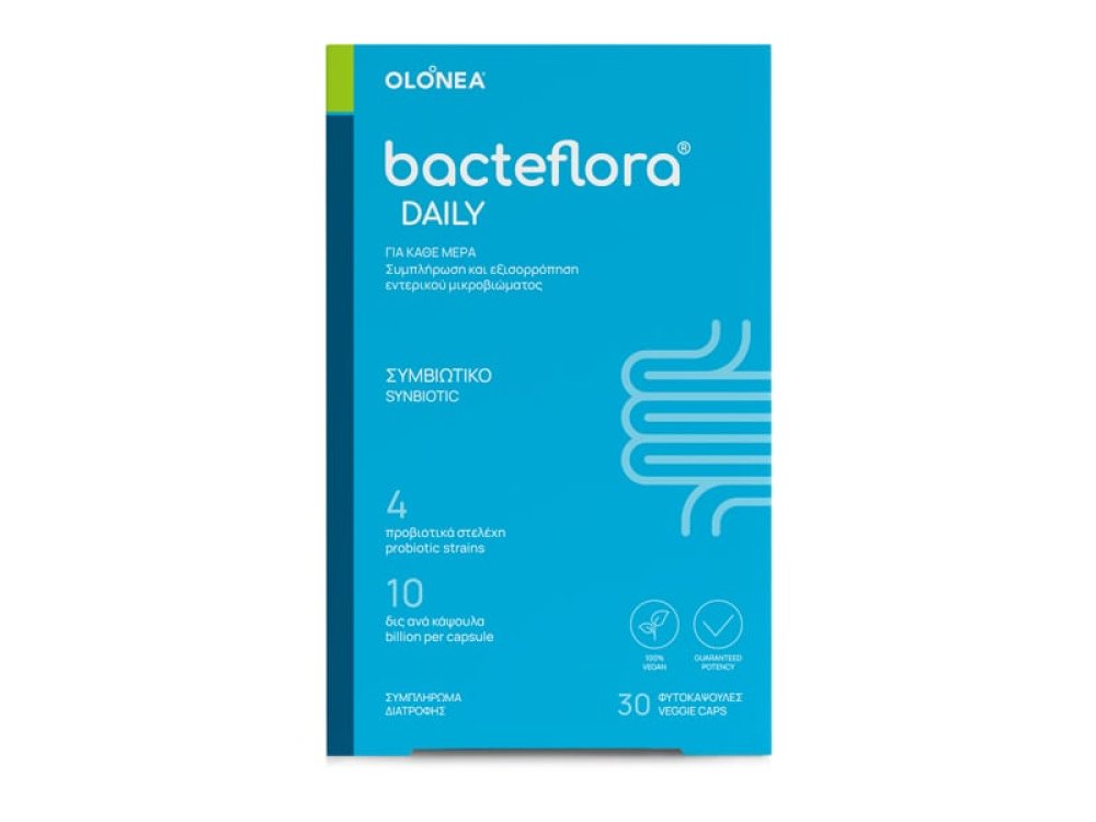 Olonea BacteFlora Προβιοτικό & Πρεβιοτικό Συμπλήρωμα Διατροφής, 30vcaps