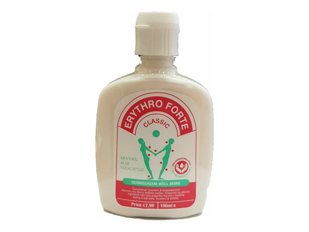 Erythro Forte Classic, Θερμαντική Κρέμα για την Ανακούφιση των Μυϊκών Πόνων, 100ml