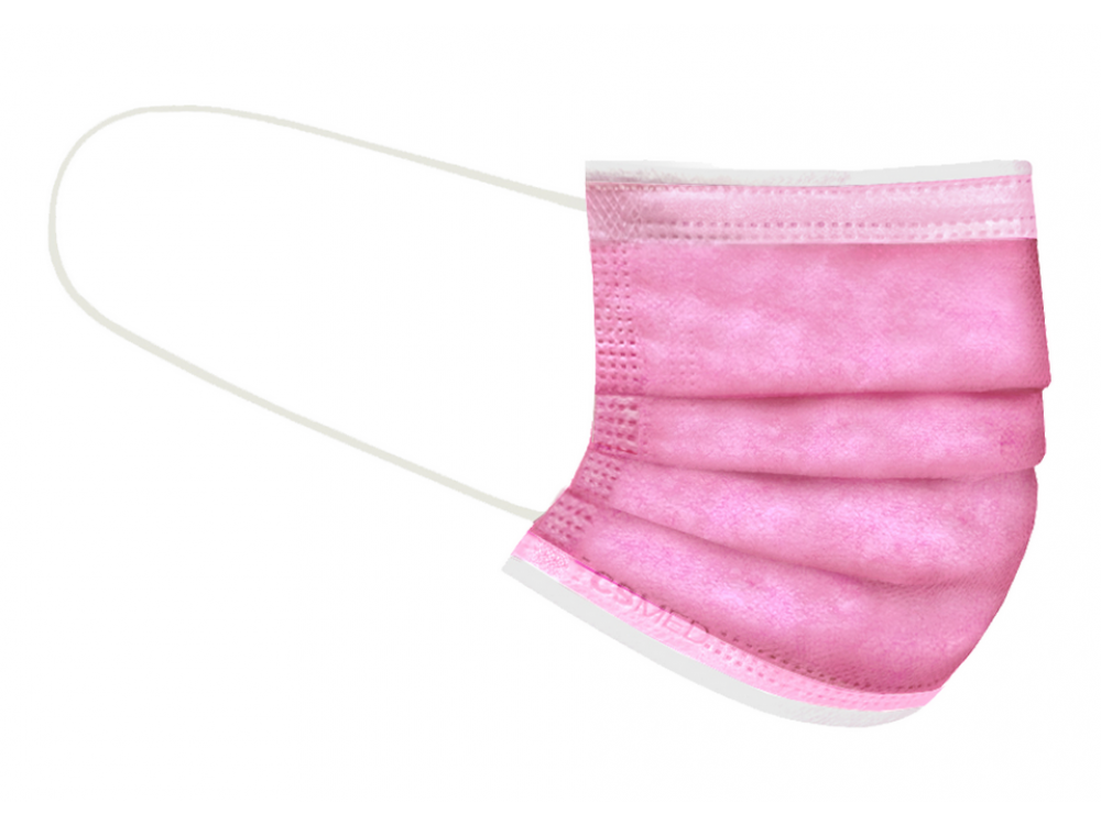 CSMED Χειρουργική Μάσκα Χρώμα Barbie Pink, Τύπου ΙIR ΕΛΟΤ 14683+AC, 1τμχ