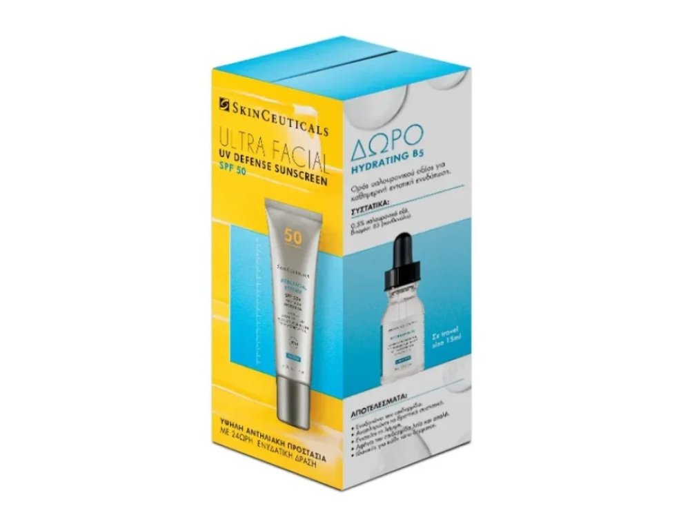 SkinCeuticals Set Ultra Facial UV Defense Sunscreen SPF50 30ml + Δώρο Hydrating B5 15ml