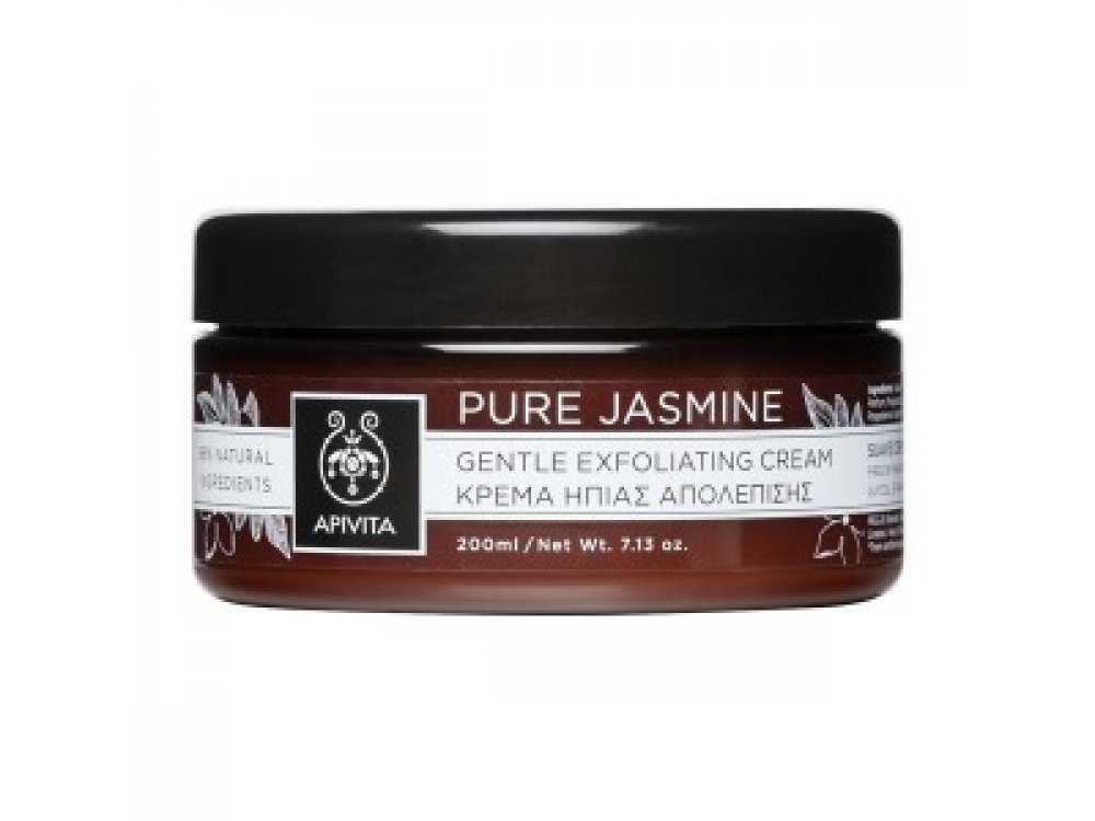 Apivita Pure Jasmine Κρέμα Ήπιας Απολέπισης Σώματος 200ml