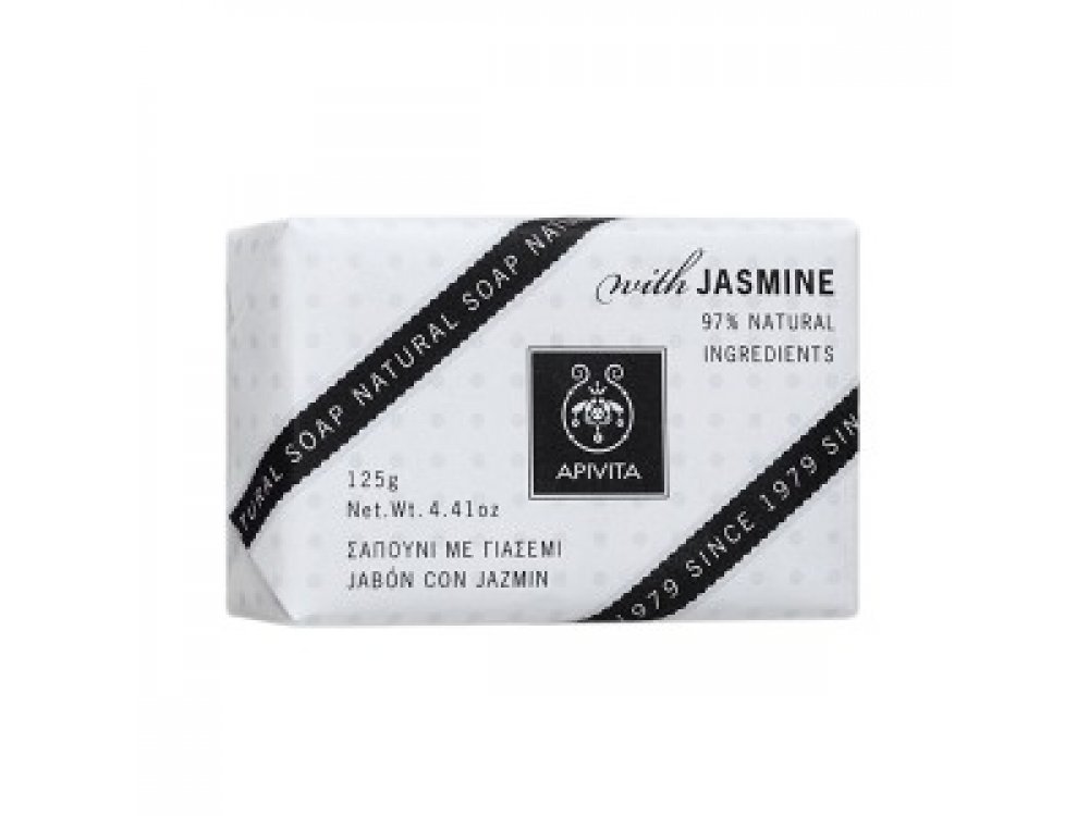 Apivita Natural Soap Σαπούνι με Γιασεμί για χαλάρωση 125gr
