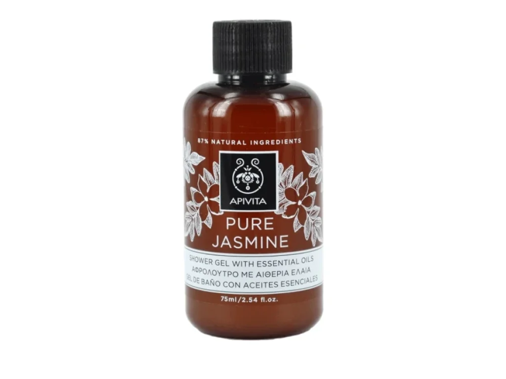 Apivita Pure Jasmine, Γιασεμί Aφρόλουτρο με Aιθέρια Έλαια, 75ml