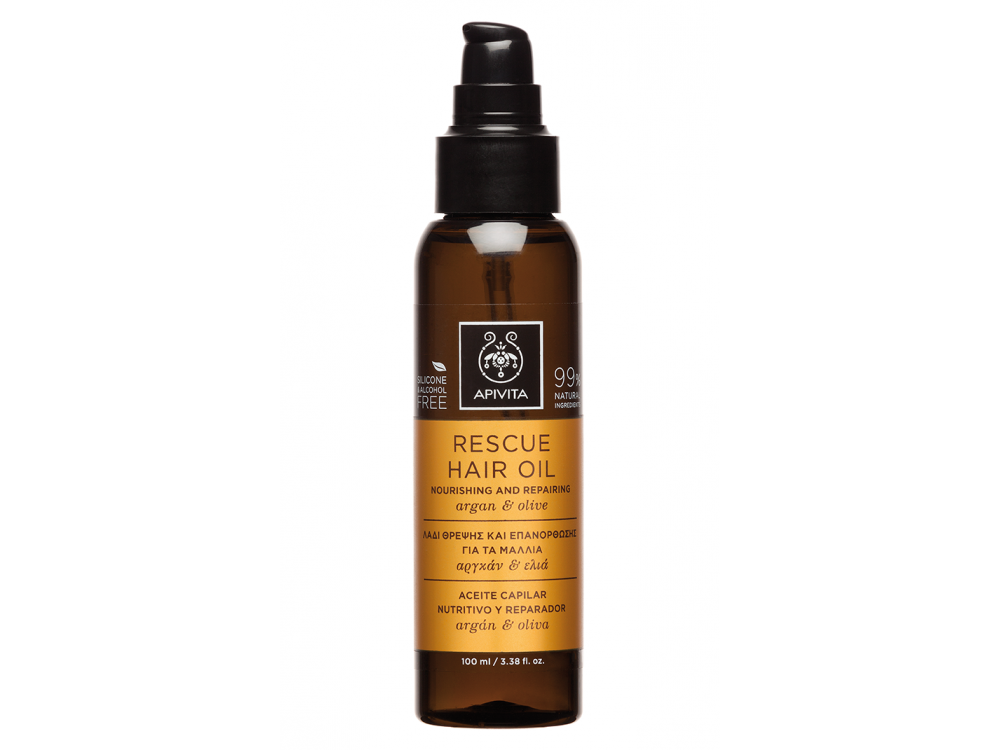 Rescue Hair Oil Λάδι Θρέψης & Επανόρθωσης για τα Μαλλιά με Αργκάν & Ελιά, 100ml