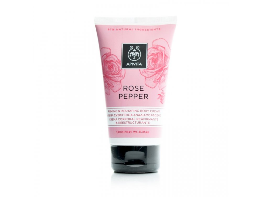 APIVITA Rose Pepper Κρέμα Σύσφιξης & Αναδιαμόρφωσης, 150ml