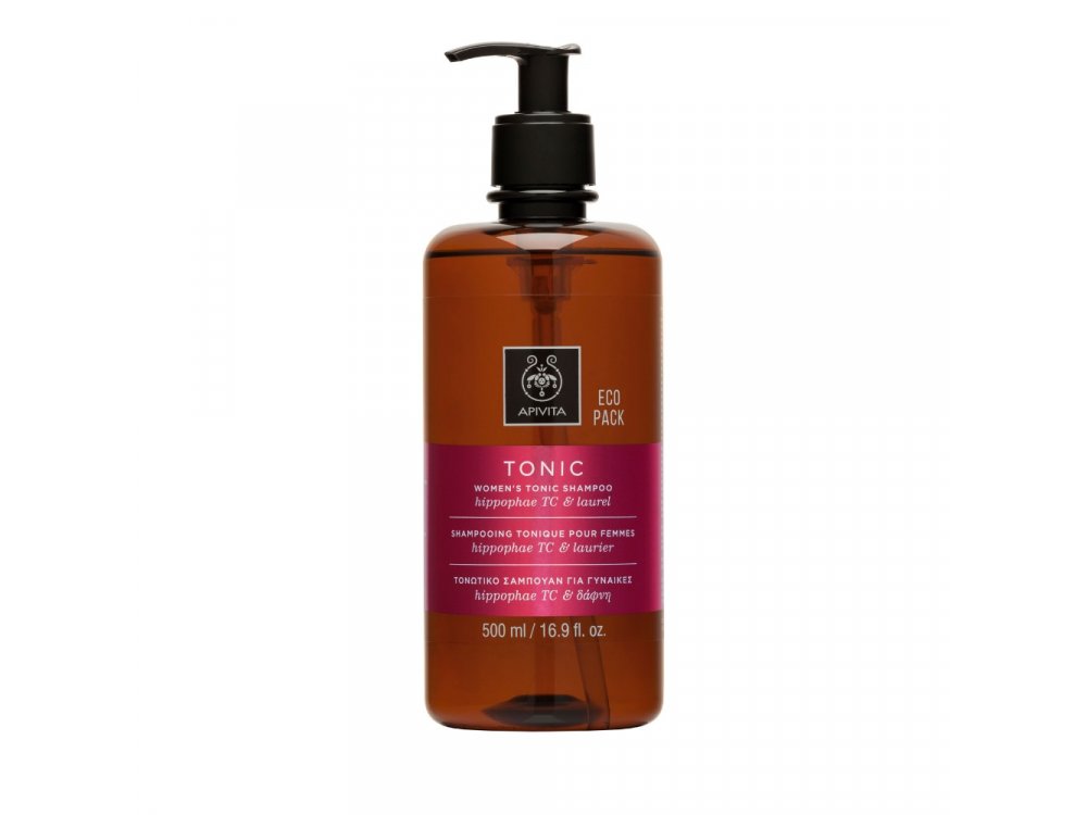 Apivita Τονωτικό Σαμπουάν κατά της Τριχόπτωσης για Γυναίκες με Hippophae TC & Δάφνη 500ml