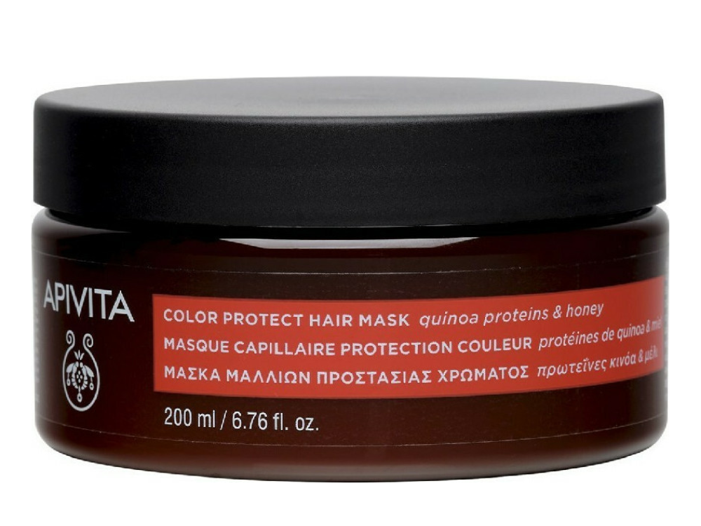 Apivita Color Protect with Quinoa & Honey, Μάσκα Μαλλιών Προστασίας Χρώματος Με  Κινόα & Μέλι, 200ml