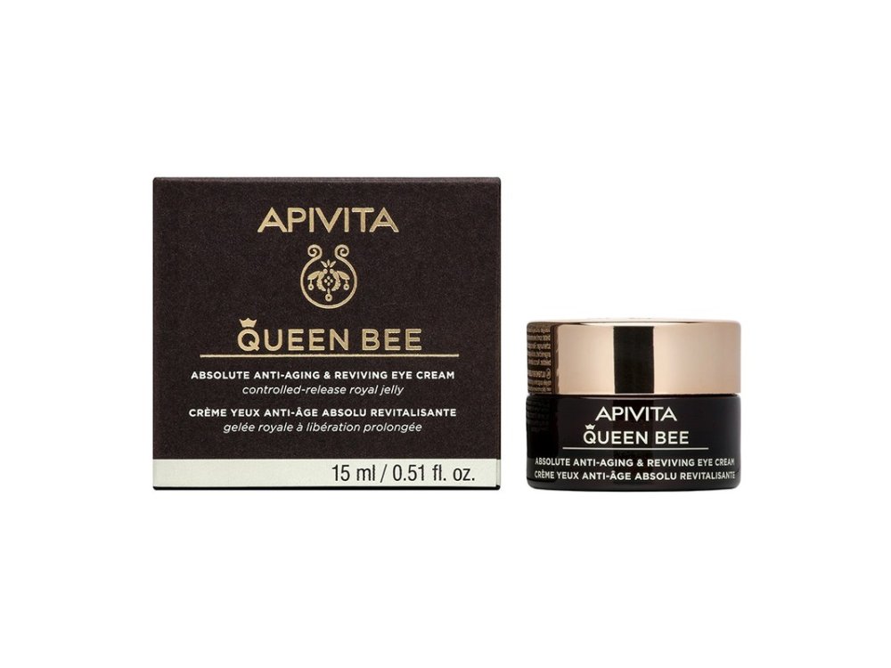 Apivita Queen Bee Absolute Anti-Aging & Reviving Eye Cream Κρέμα Ματιών Απόλυτης Αντιγήρανσης,15ml