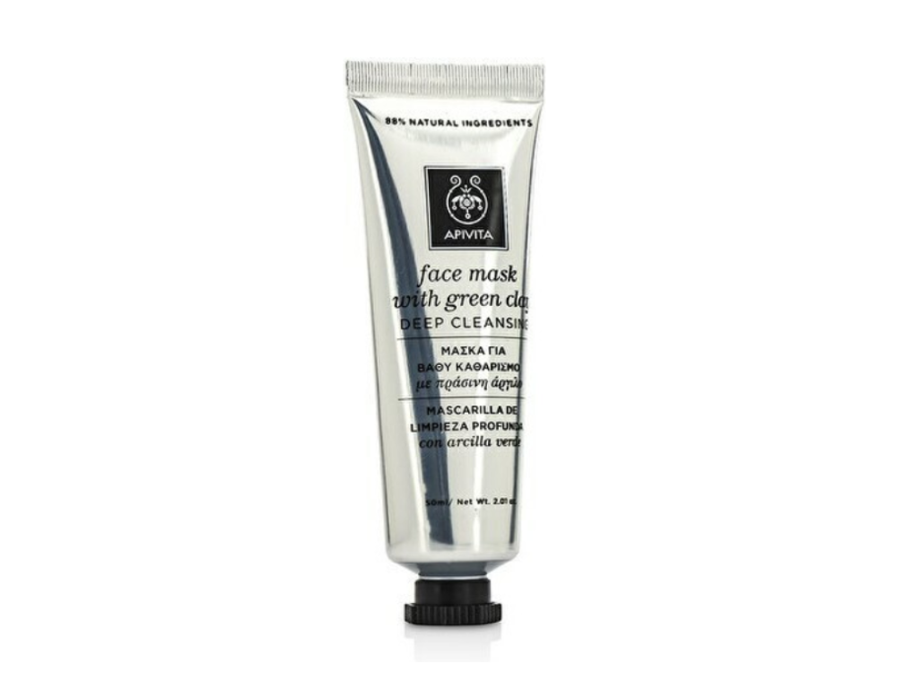 Apivita Green Clay Face Mask, Μάσκα Για Βαθύ Καθαρισμό με Πράσινη Άργιλο, 50ml