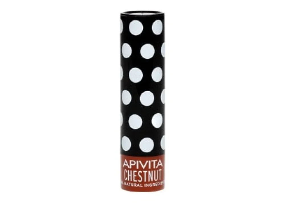 Apivita Chestnut Lip Care με Κάστανο, Ελαφριά Σοκολατί Απόχρωση, 4.4gr